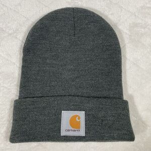 Carhartt Knit Cuffed Beanie Hat Gray One Size Winter Cap Unisex GorpCore Hiking